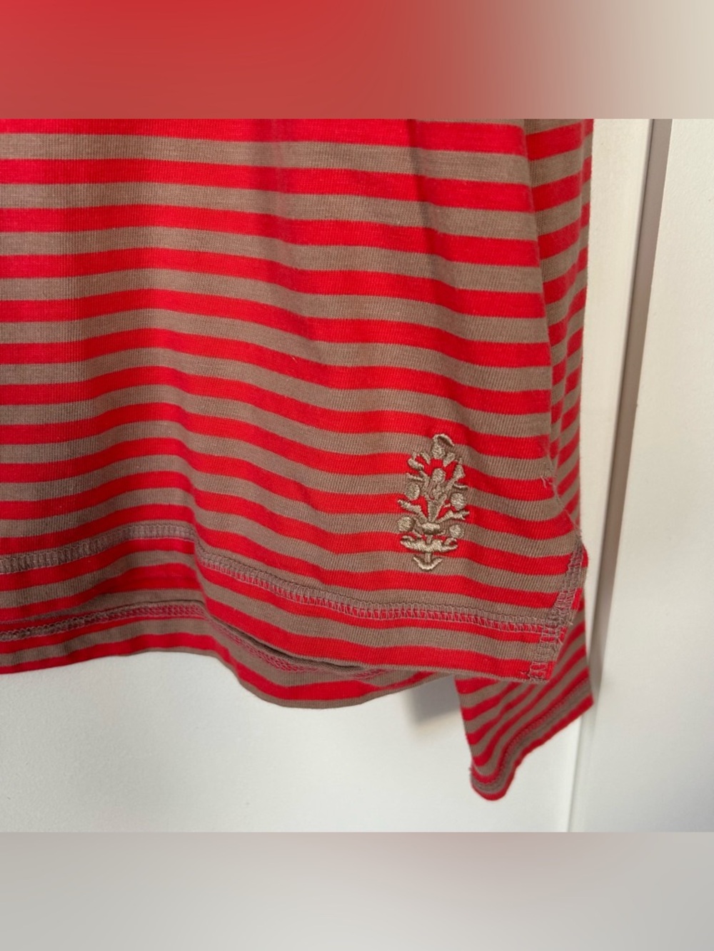 Free People Movement Restoration Yarn Dye Stripe Layer Sailor Stripe Sand Size M - Picture 5 of 11